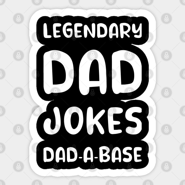 Legendary Dad Jokes Dad A Base Sticker by DPattonPD